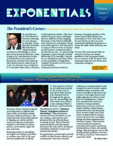 EXPONENTIALS Newsletter Vol. 3 Issue 1 cover